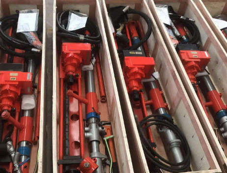 氣動架柱式鉆機現貨發，輕便探水鉆機找啟睿